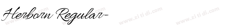 Herborn Regular字体转换 Herborn Regular字体转换